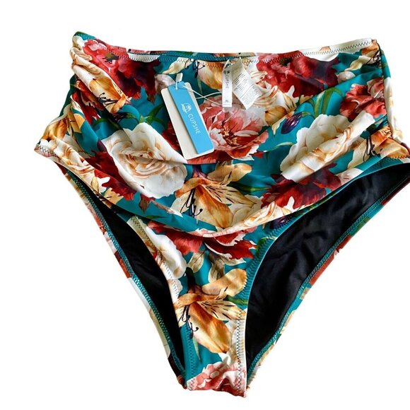 Cupshe High Waist 2 Piece Swimwear Bikini Set Women's XL NEW NWT - Picture 8 of 10